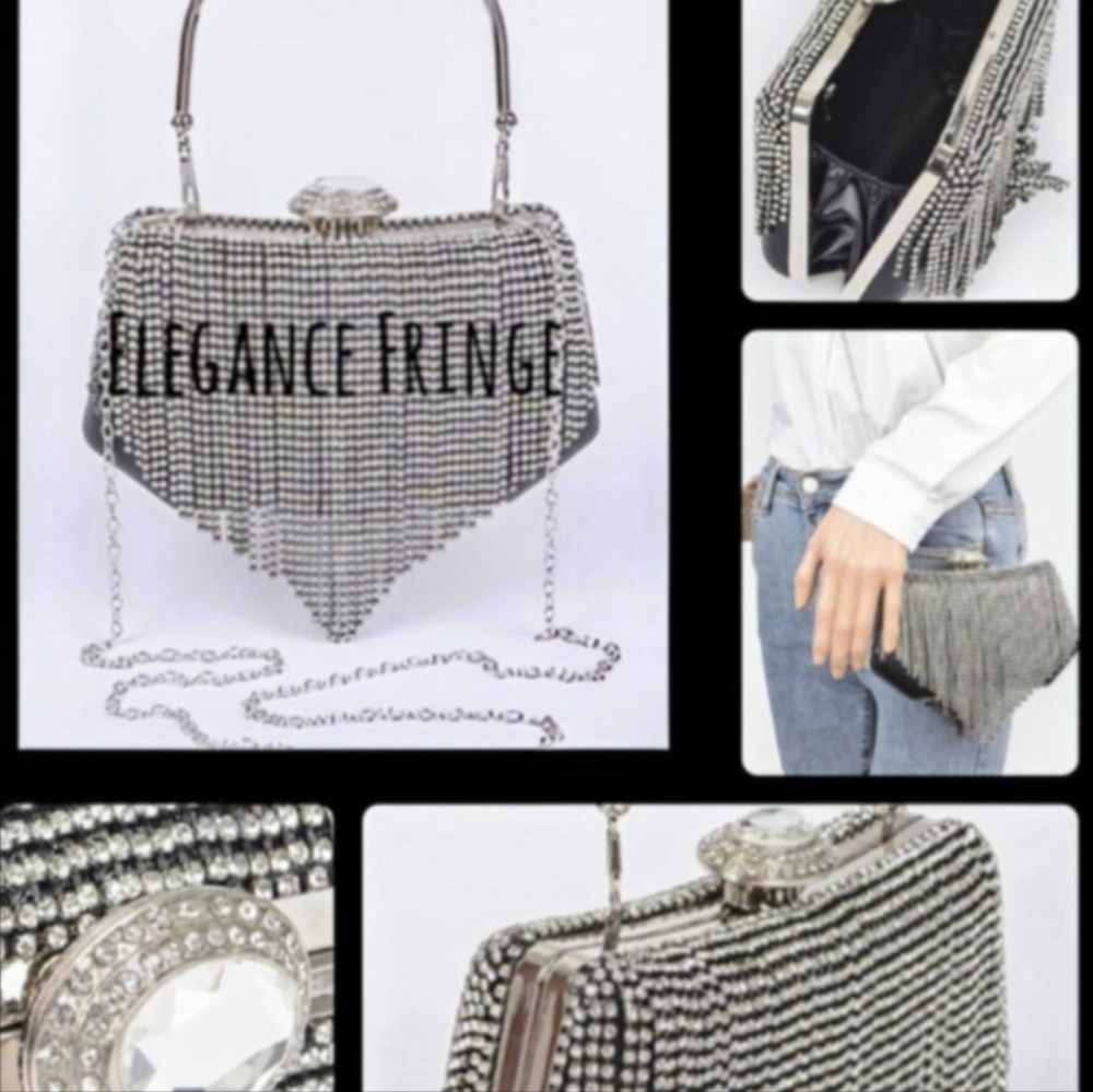 Beautiful Our Rhinestones Box Clutch - Picture 3 of 6